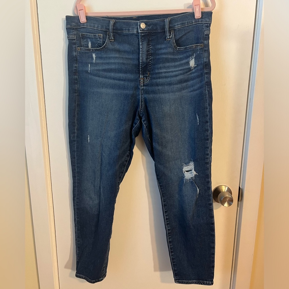 GAP True Skinny Ankle High Rise 33” 16R